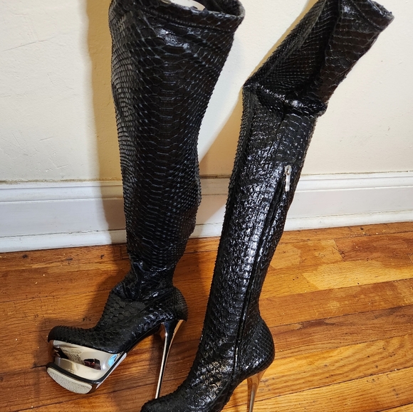 Massimo Dogana Pyton Snake skin boots - Picture 8 of 12